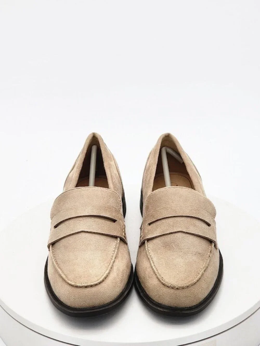 Journee Collection Brooks Taupe Penny Loafers Women’s Size 8.5 Wide WD